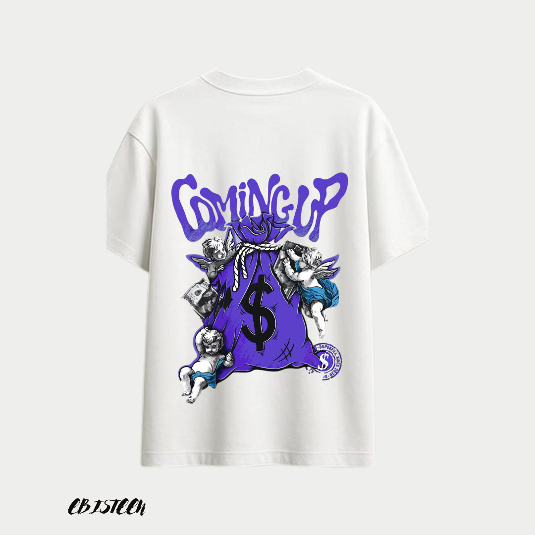 EBISTEEN - "Coming Up" Premium Graphic Tee - White