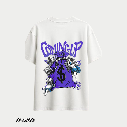 EBISTEEN - "Coming Up" Premium Graphic Tee - White