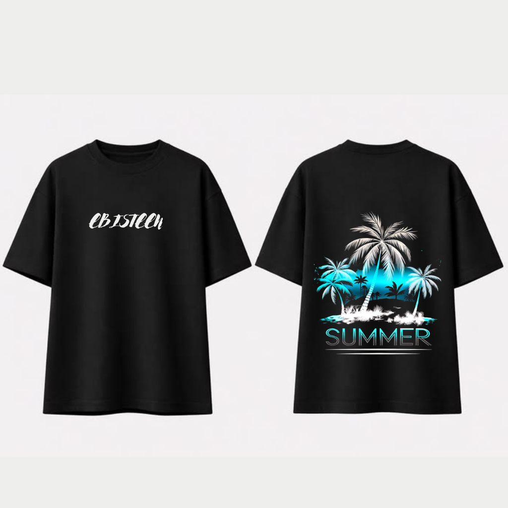 EBISTEEN - Summer Vibe Graphic Tee - Black
